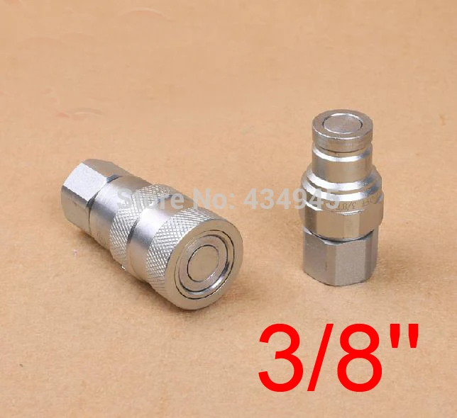 3/8'' inch 3000psi FF hydraulic quick connector plane Flat Face Series Hydraulic Quick Couplings for navvy rooter excavator