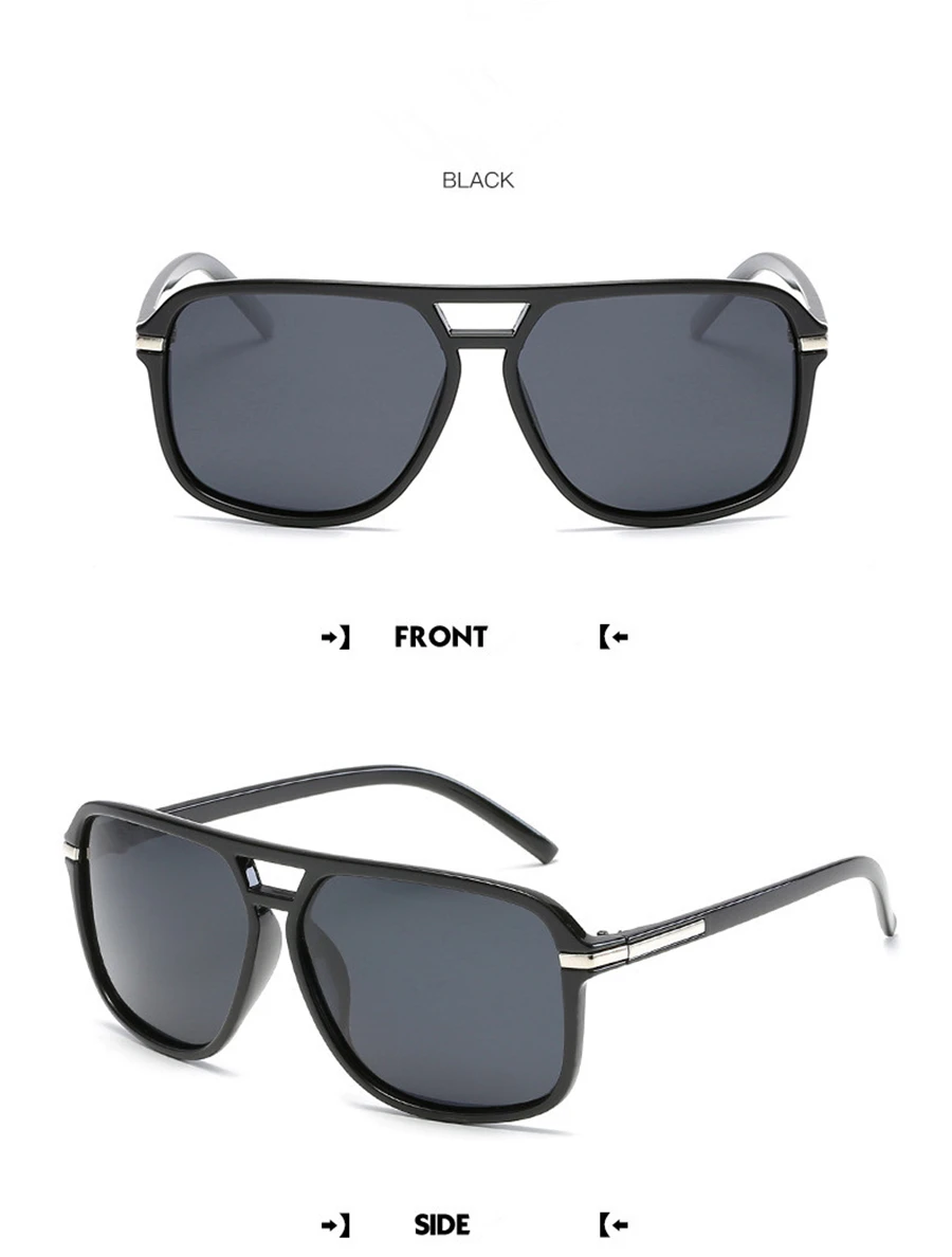 Новые Мужские солнечные очки больших размеров поляризованные зеркальные очки для вождения солнцезащитные очки для мужчин брендовые дизайнерские ретро H D водительские солнцезащитные очки