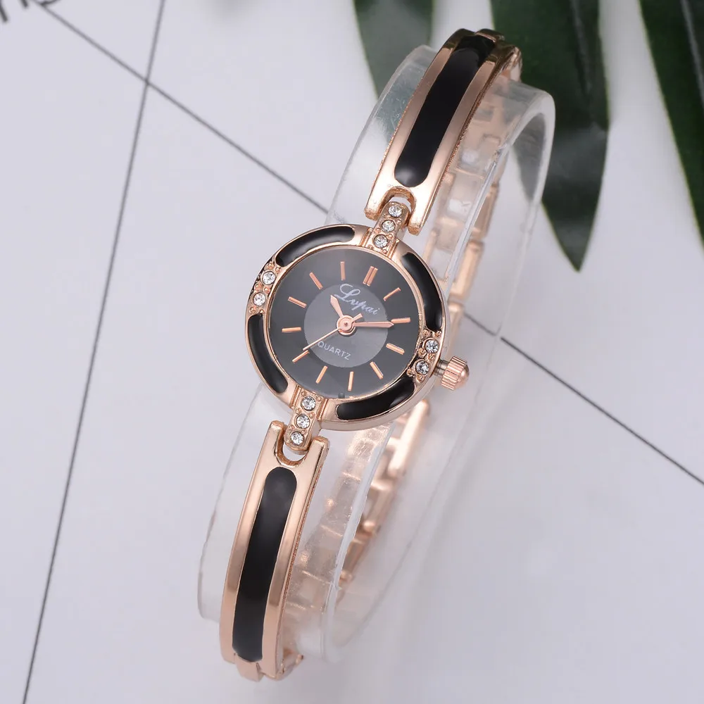 

Lvpai Women's Watch Crystal Diamond Bracelet Stainless Steel Quartz Wrist Watch Dress Top Luxury zegarki bayan kol saati *L