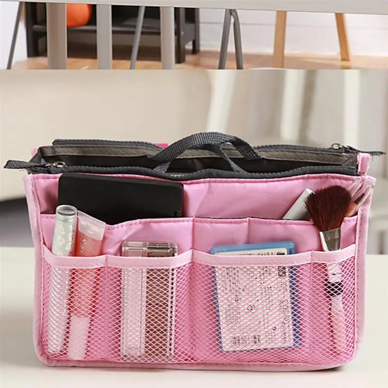 Organizer Insert Bag Women Nylon Travel Insert Organizer Handbag Purse Large liner Lady Makeup Cosmetic Bag Cheap Female Tote Organizer Insert Bag Women Nylon Travel Insert Organizer Handbag Purse Large liner Lady Makeup Cosmetic Bag Cheap Female Tote