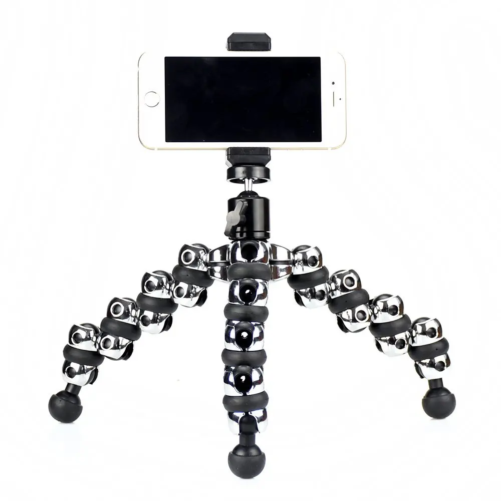 

Wrumava Camera Flexible Octopus Tripod ,Cell Phone Octopus holder for iphone 6 Samsung Canon Nikon DSLR and Camcorder Camera