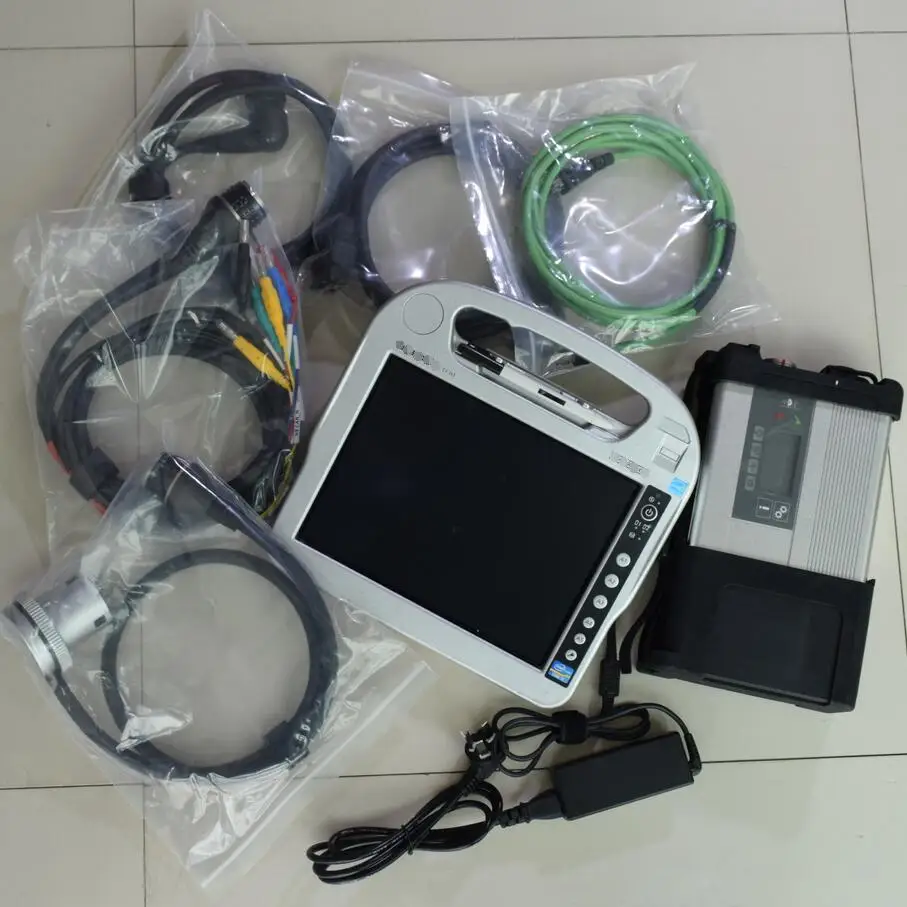  MB star C5 herramienta de diagnóstico multilingüe SD conectar MB star C5 + Laptop cf-h2 + 201912 so