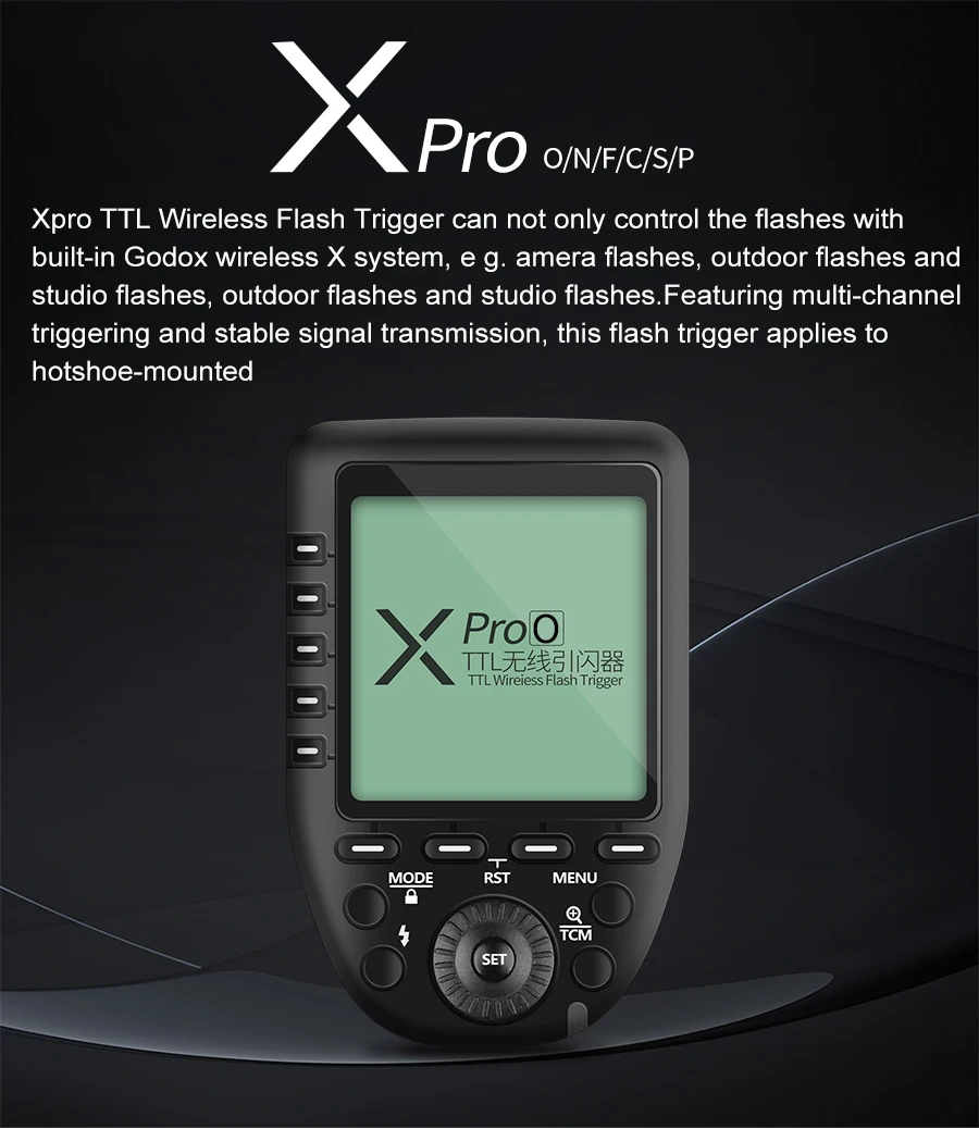 Беспроводной триггерный передатчик Godox Xpro-C Xpro-S Xpro-N Xpro-F Xpro-O Xpro-P 2,4G ttl для Canon sony Nikon Fuji Olympus Pentax