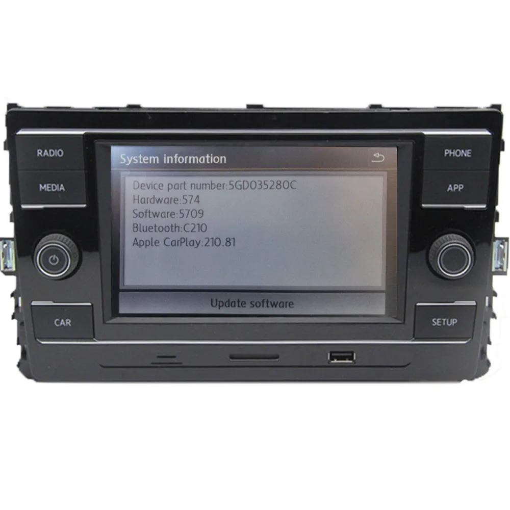 6," Автомагнитола стерео MIB 280C Carplay Mirrorlink Bluetooth для Volkswagen Lamando GOLF MK7& Passat B8 Tiguan L Octavia