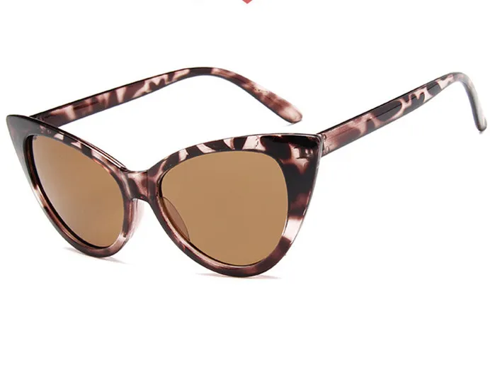 YOOSKE сексуальные солнцезащитные очки "кошачий глаз" для женщин, брендовые дизайнерские солнцезащитные очки для женщин, Винтажные Солнцезащитные очки "кошачий глаз" UV400, зеркальные очки - Цвет линз: baowen