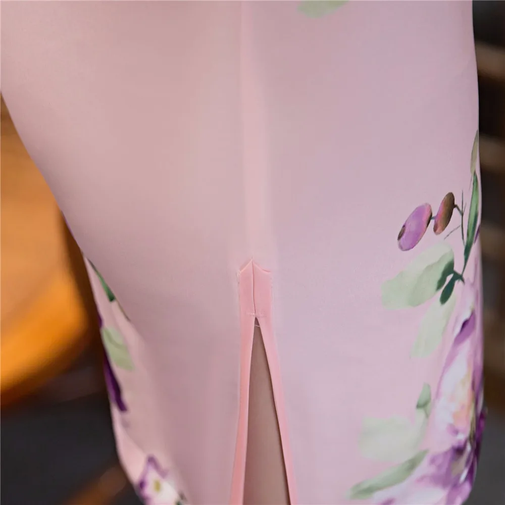 Шанхай история короткое платье Ципао национальный тренд платья китайский стиль смесь полиэстера Qipao платье Qipao