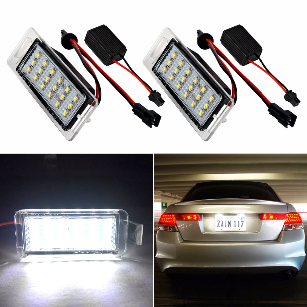 

2 pcs Car LED Number License Plate Light 12V For Cadillac ELR CTS wagon ELR SRX XTS Trunk Warning Light Car Styling Accessories