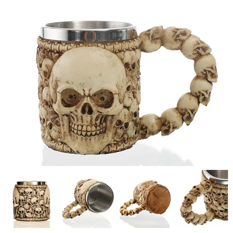 New Style 3D skull shape Cup Game of thrones Coffee Beer Cup Mug 13oz Best Gift For Boyfriend