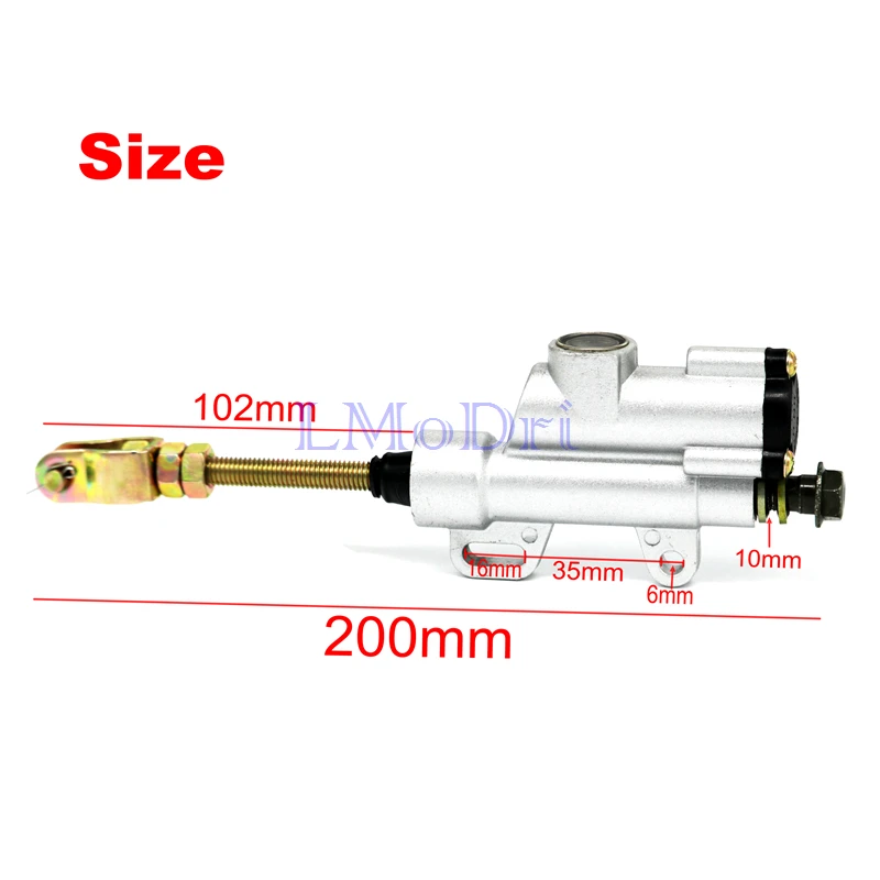 LMoDri Мотоцикл Dirt Pit Bike ATV Универсальный цилиндр задний ножной гидравлический тормозной главный цилиндр насос для Спортивного Велосипеда