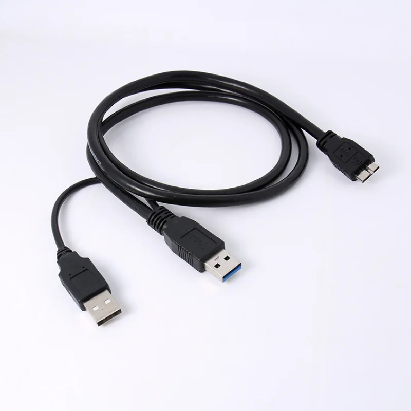 1pc Profesional HDD USB High Quality Black HDD 50cm USB 3.0 A Male To Micro B Y Cable For Mobile Hard Drive Mayitr