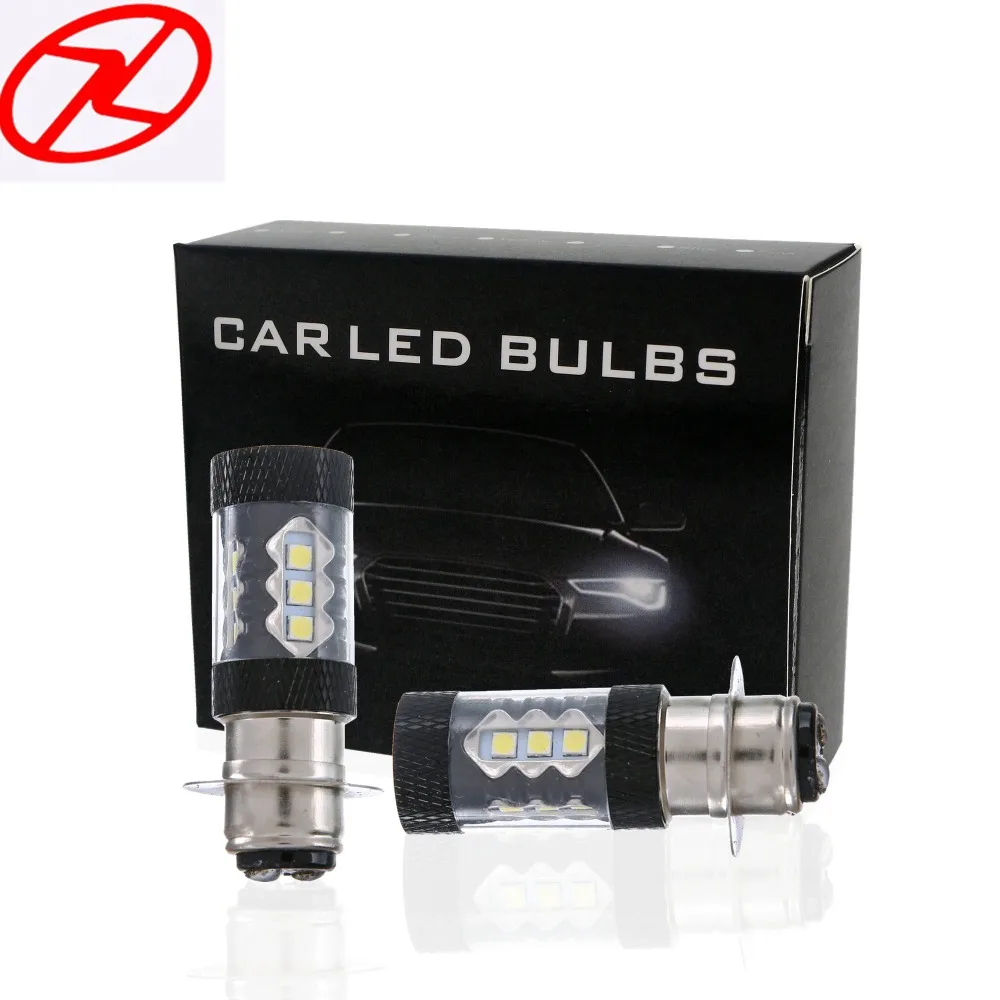 2x 6000K White H6 High Power 80W LED Bulbs Fog Lamp Driving Light Head