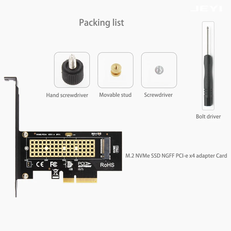 PICE to M2 адаптер NVMe SSD NGFF Pcie M2 Riser Card Adapter поддержка PCI Express Размер 2230-2280 m.2 NVME