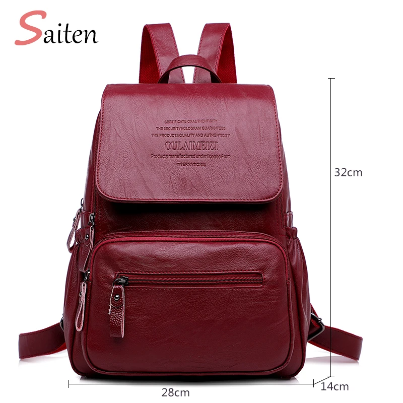 

New Arrivals High Quality Youth Leather Backpacks for Teenage Girls Female School Shoulder Bags Fashion Women Leisure Backpacks