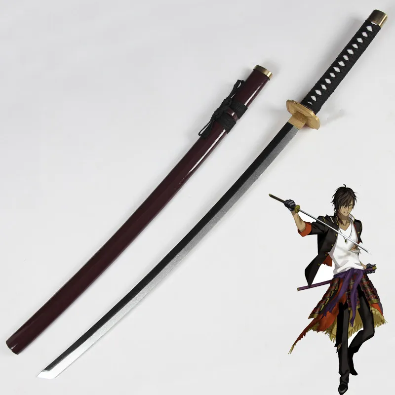 

104cm Length Online Game Touken Ranbu Sword Oo Kurikara Katana Cosplay Props Wooden Sword for Halloween Party Event