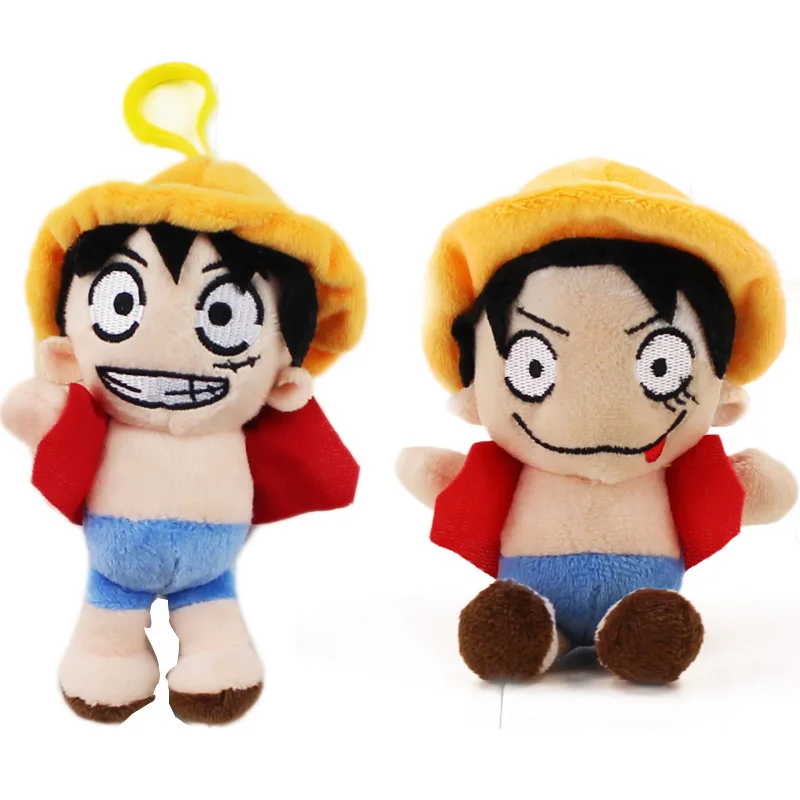 2style Japanese Anime One Piece Luffy Plush keychain Toy Soft Stuffed Model Popular Birthday Gift