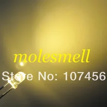 1000 шт. 3 мм теплый ультра яркий светодиод, 3 мм прозрачный теплый белый светодиод 3 мм светло-светодиод 3 мм круглые светодиодные