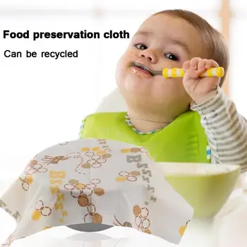 

3pcs/Sets Baby Feeding Food Fresh Keeping Wrap Lid Cover Reusable Beeswax Fresh Food Cloth Wrap Organic Storage Wrap Infant Care