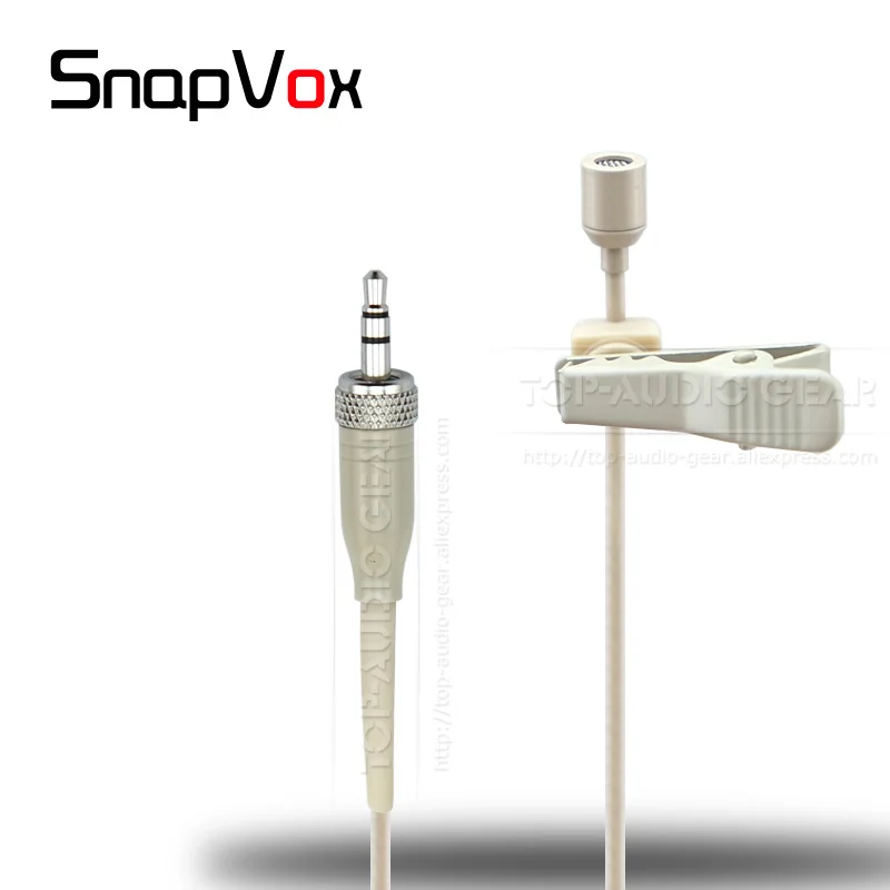 Бежевый 3 5 мм телефон на лацкане микрофон для SENNHEISER EM10 SK20 ME3 XSW52 EM 10 SK 20 ME XSW 52