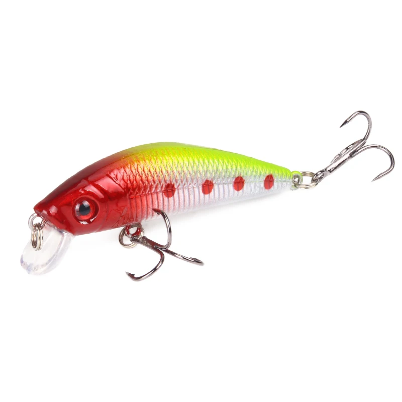 HAODIAOZHE 70 مللي متر 8g طعوم صيد سمك البلمة Crankbait Wobblers 3D عيون الاصطناعي البلاستيك الصلب الساعد الطعم بيكي الصيد معالجة YU9