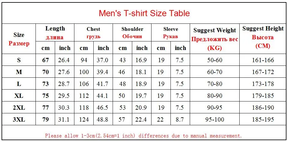 mens t shirt size 3XL
