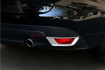 

For Jaguar F-Pace f pace X761 2016 2017 Matte ABS Chrome plastic Rar Tail Fog Light Lamp Cover Trim 2pcs