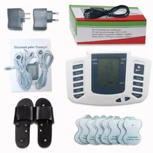 Unidade Handheld Eletrônico de Pulso Massager, Dispositivo de terapia de Alívio Da Dor 8 Modos de Intensidade Nível 4 2 Eletrodo Pads com Terapia