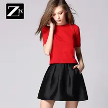 Мини Юбки Женская Осень Красный Черный Насыщенный Плиссированные Карманы Бальное платье Плюс Размер XXS-7XL Короткие Юбки Балетной Пачки