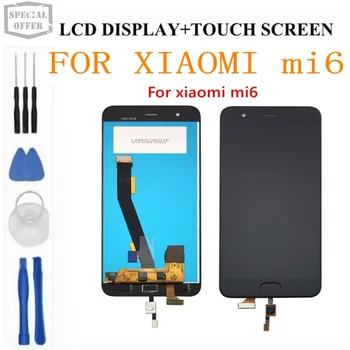 

For Xiaomi Mi6 LCD Display + Touch Screen 100% New FHD 5.15" Digitizer Assembly Replacement For Xiaomi MI 6 M6 Mobile Phone