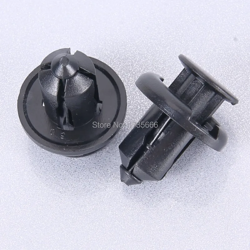 

100 Pieces Push-type Black Nylon 10mm Bumper Fender Flare Fastener Rivet Clips 91503-SZ3-003 For Honda Accord