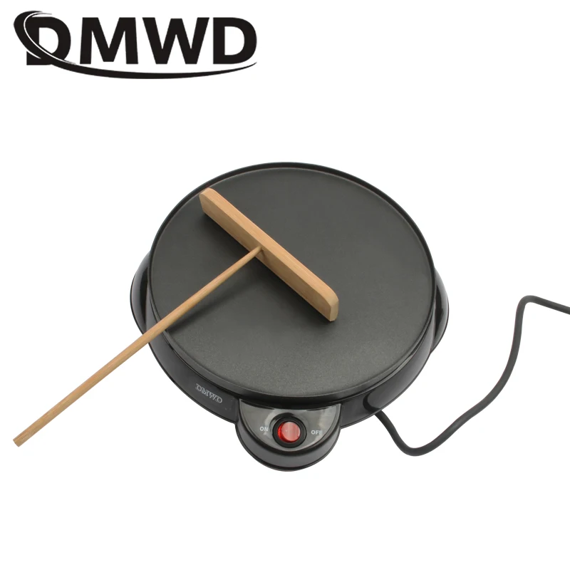 DMWD Electric Egg Crepe Maker Baking pizza pan pancake Cooker Non-stick Plate Teppanyaki spring roll Breakfast machine 220V-240V