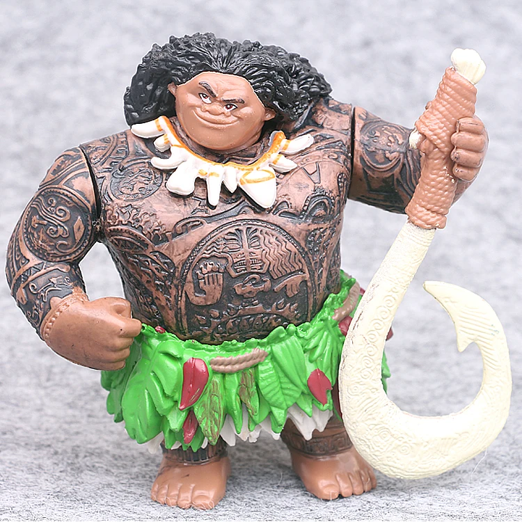 6er-Set Vaiana die Legende das Ende der Welt Moana Maui Hei Hei Figuren Disney 