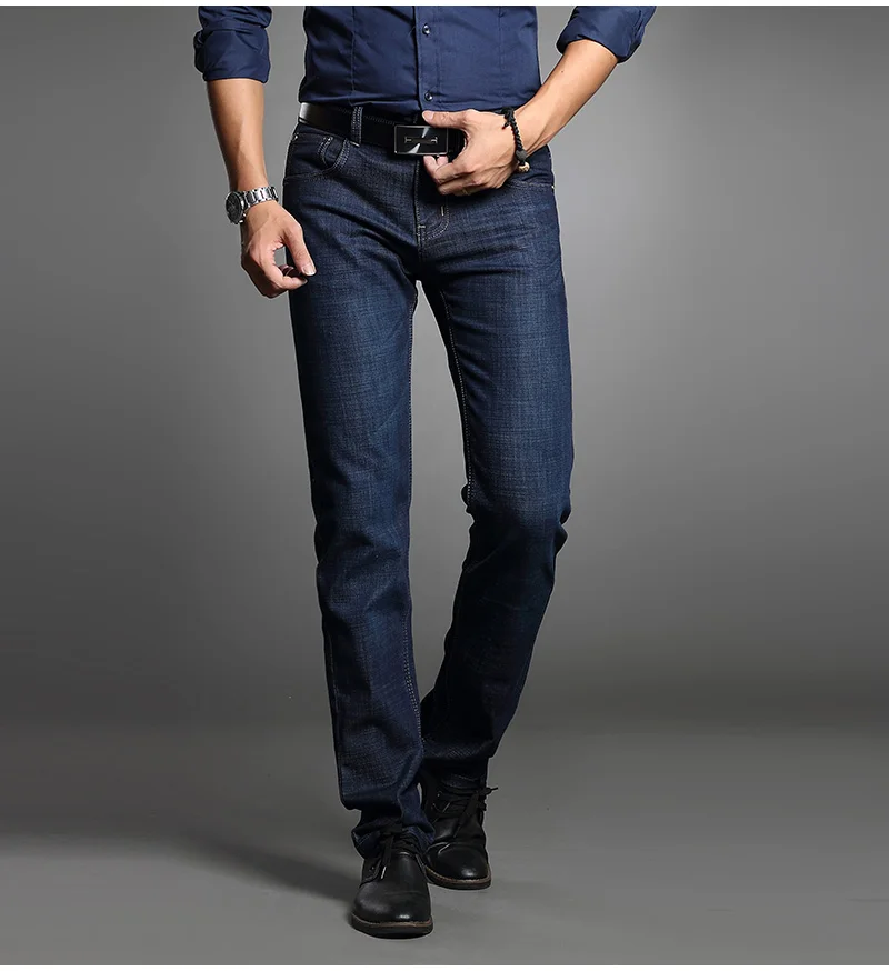 Drizzte, мужские джинсы, синие, джинсовые, Бизнес Стиль, строгие, облегающие джинсы, размер 30, 32, 34, 35, 36, 38, брюки, джинсы для мужчин