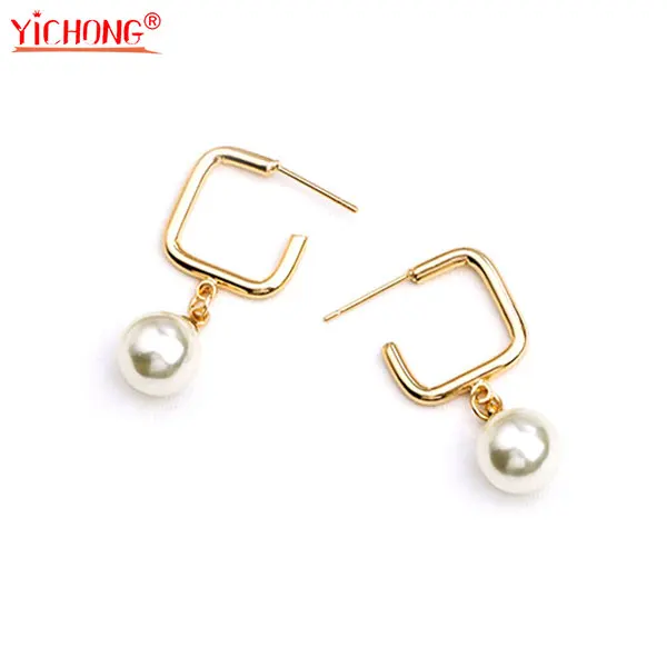 

Hot Sale 100% Real Natural Pearl Stud Earring 8mm Round White Freshwater Pearls Earring Silver-color Perlas Earrings Women Y41