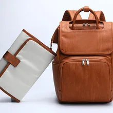 Модная сумка для подгузников из искусственной кожи для мам, термоизоляционный рюкзак для путешествий, сумка для пеленания, сумка для детских колясок, OEM, высокое качество