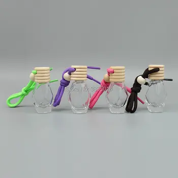 

8ml Car Perfume Bottle Essential Oils Hanging Glass Bottle Car-styling Auto Ornament Perfume Pendant F841