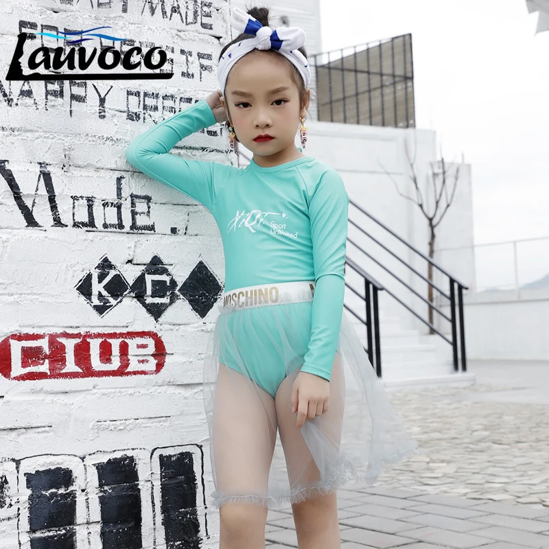 

Thong Swimsuit One Piece Swimwear Girls Kids Baby Girls Swim Dress Mesh Skirt Bandeau Swimsuit Children Plus Size Bathing Suit