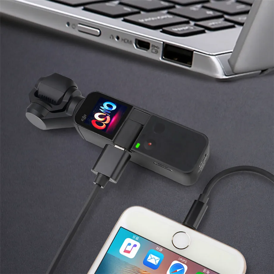 Extension Cable For DJI OSMO Pocket Smartphone LightningType CMicro USB Port Adapting Cord Charging Cable Adapt IphoneSamsung-25