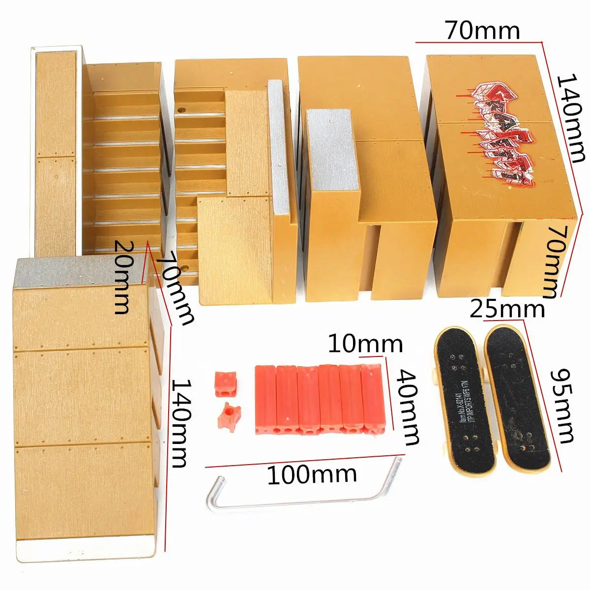 Fingerboards 2 шт. скейтборд парктроник 91C с коробкой для Tech Deck фингерборд|Мини