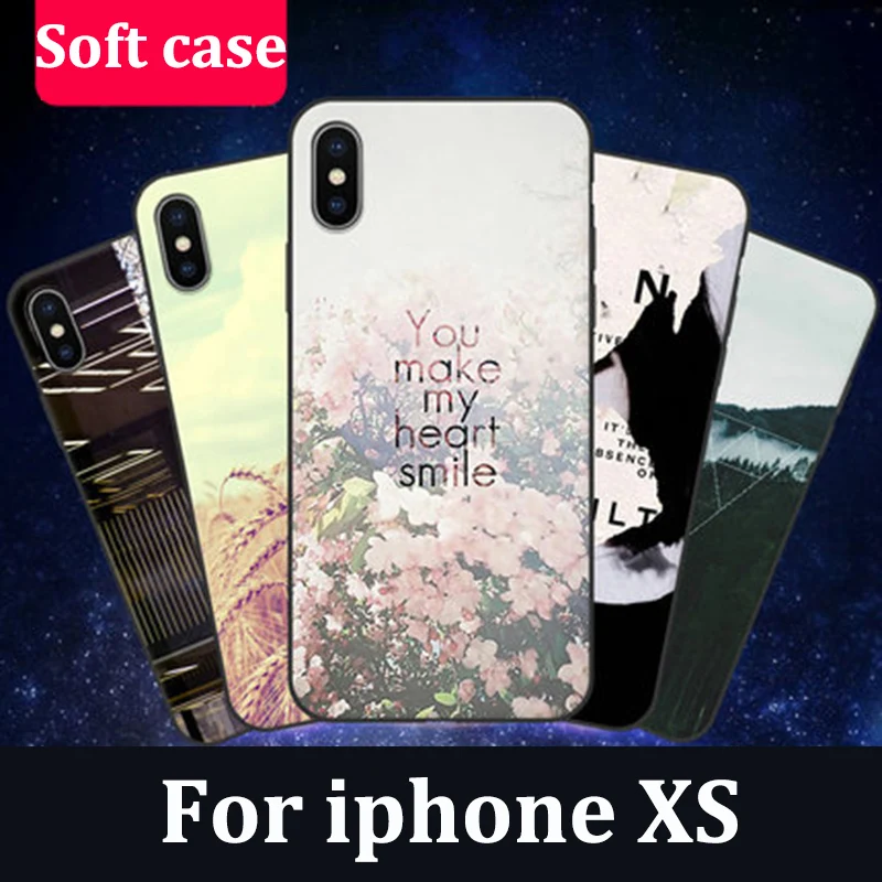 Чехол 5 8 дюйма для iphone XS мягкий чехол в стиле ретро с мультяшным рисунком телефона