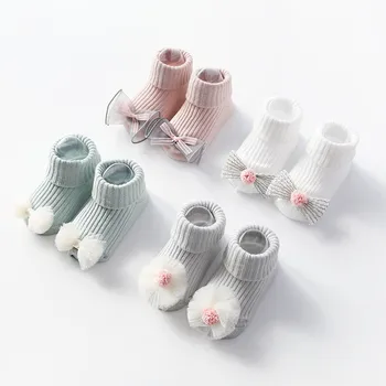 

Summer Toddler Solid Socks Kids Baby Boys Girls Cotton Breathable Anti Slip Indoor Walk Short Socks for 0-18 Months
