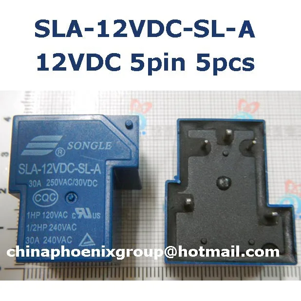 50PCS 5 broches 5 V SRA-05VDC-CL T74 20 A 250VAC SONGLE relais