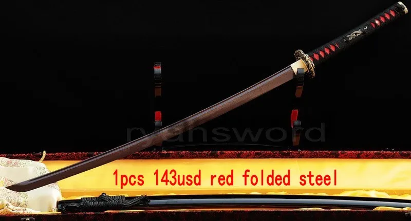 Набор из 2 шт. меч 1095 + меча 1060 хамона стали коричневого 1 сложенный|link|link sword |