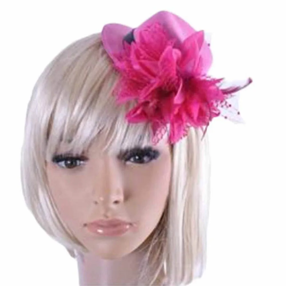 Fashion headbands Women Party Head Hair Clip Barrette Hat Flower