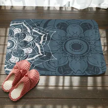 Половинная Мандала шаблон печати коврики для пола ковры гостиная спальня Нескользящие коврики Ванная комната Кухня Придверный коврик для улицы ковер