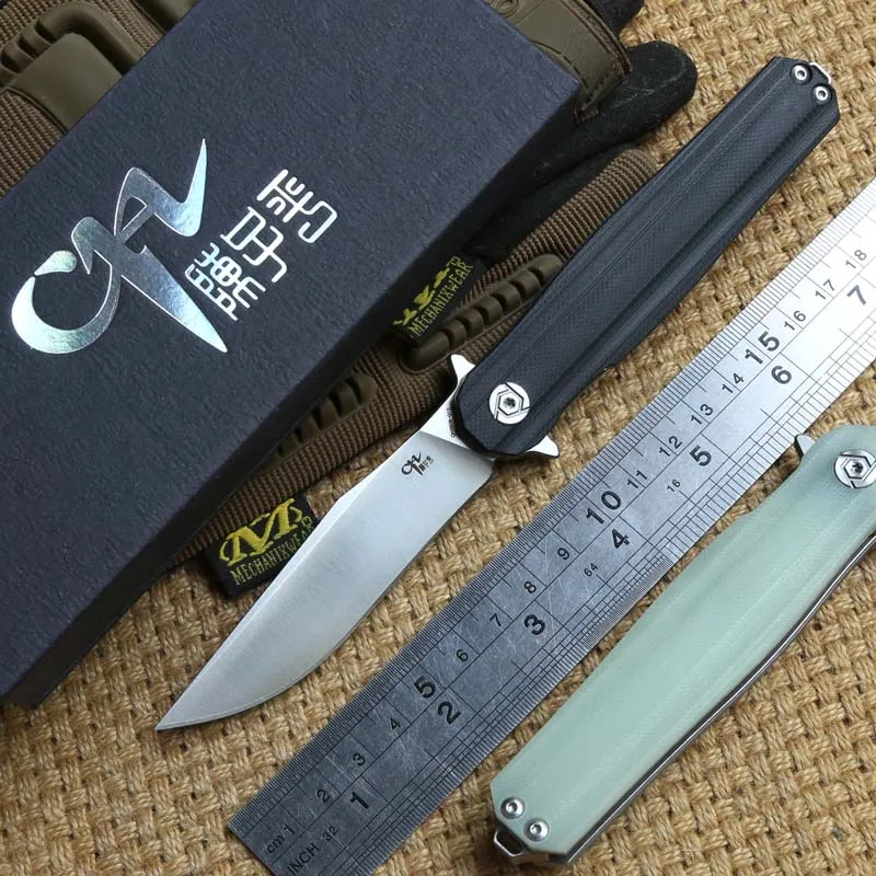 Цена CH G10 3505 Флиппер шарикоподшипник складной нож D2 Лезвие Открытый механизм выживания тактическая Отдых на природе Охота Карманные Ножи EDC инст...