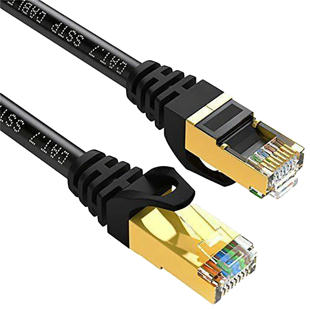 

RJ45 Cable Cat 7 U/FTP Gold Plated Shielded 10Gbps Ethernet RJ45 Network Patch Cable Cord Ethernet Cable