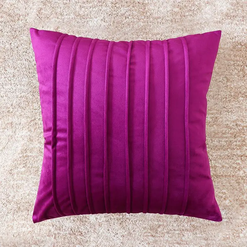 Nordic Одноцветный вельветовый чехол для подушки поясничная Подушка Чехлы для диван кресло подушка чехлы для домашнего декора накидки на подушки, 30*50 45*45 - Цвет: 11