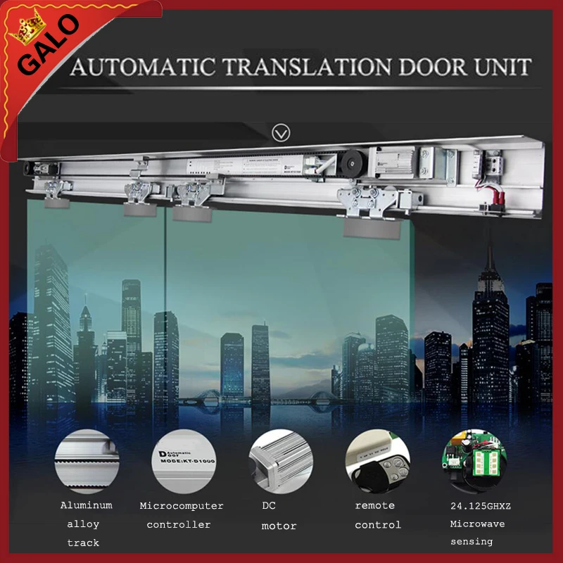 

Galo Open Glass-door use AUTOMATIC TRANSLATION DOOR UNIT electric sliding door /sliding gate
