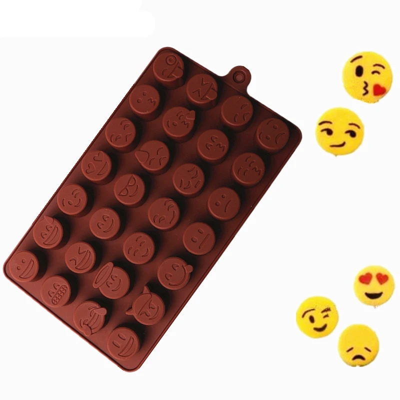 Delidge-1-pc-28-Holes-QQ-Expression-Chocolate-Molds-Silicone-Cute-Lovely-Emoji-Expression-Fondant-Chocolate (2)