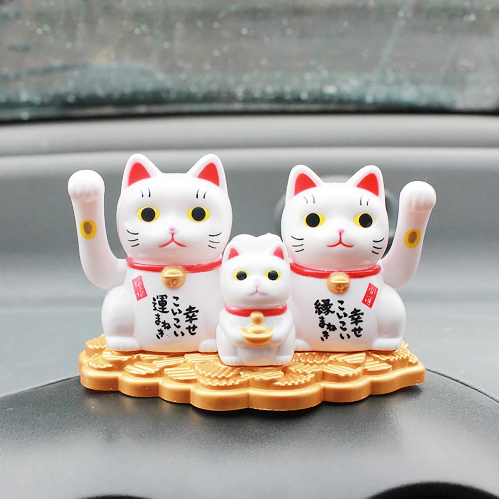 Автомобильные украшения ABS Lucky Cat украшение для салона автомобиля милая солнечная